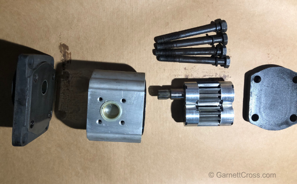 Oil Hydraulics Gear Pump disassembled